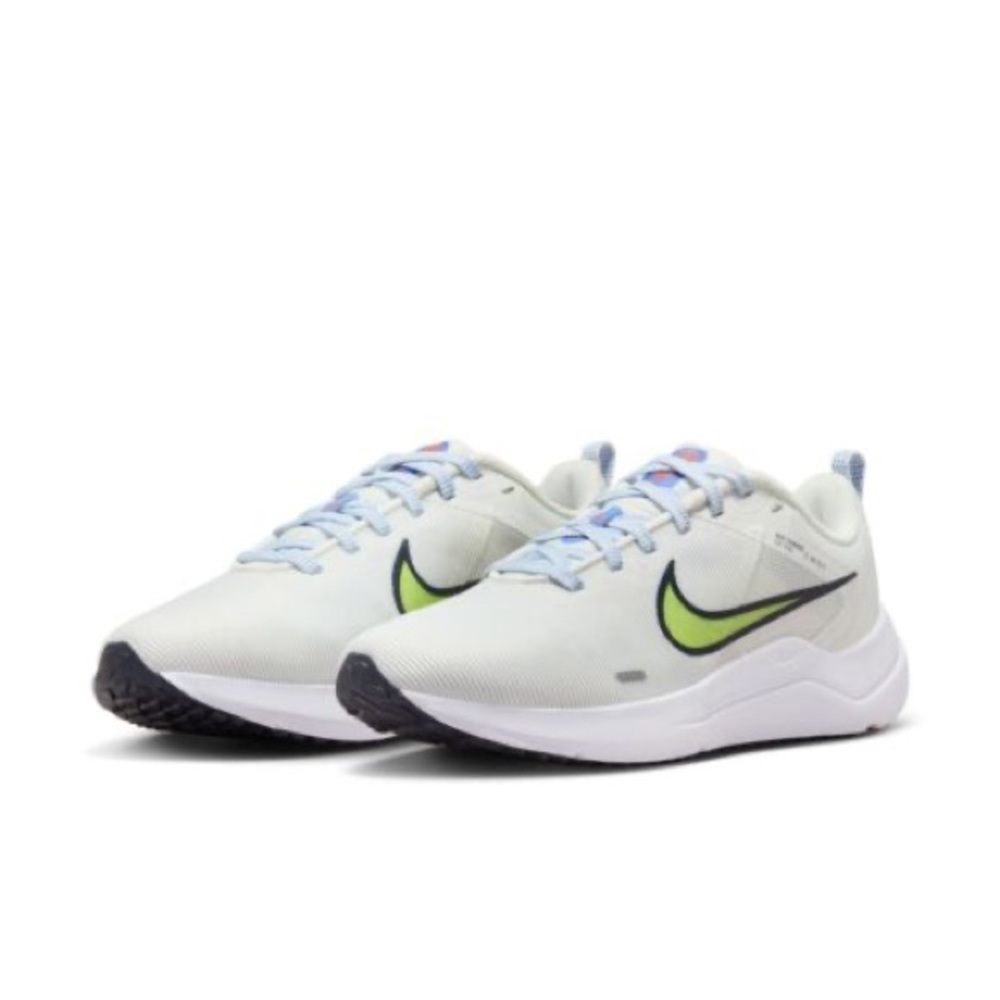 Nike Downshifter 12 Running Sneakers (Sz 8.5) Summit White/ Lime Blast